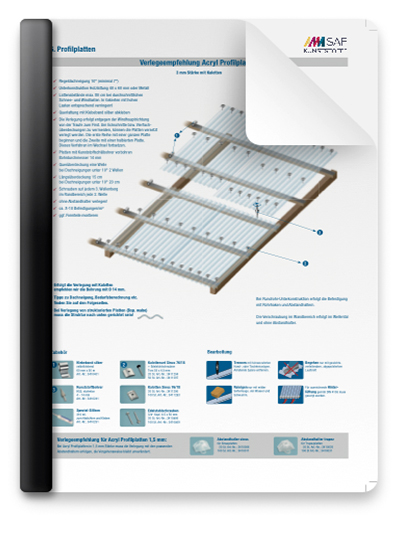 Verlegeanleitung Acryl Profilplatten